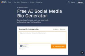 ahrefs bio generator|Ahrefs: Bio Generator: Overview, Features & Alternatives